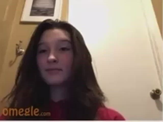 Omegle girl? (Cropped out the dude) - free porn video