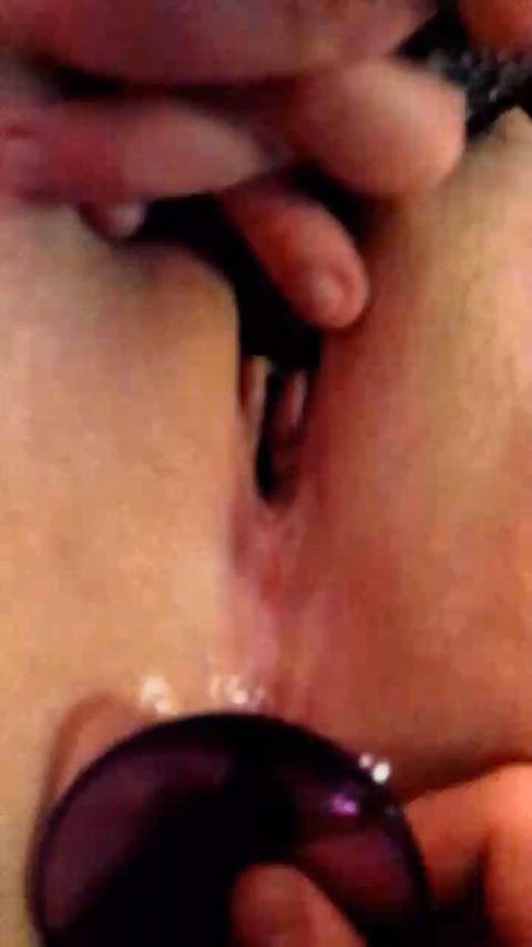 My hands are tied with a vibe on my clit having my ass teased with a plug. The best kind of fun 🤭😍😋 - free porn video