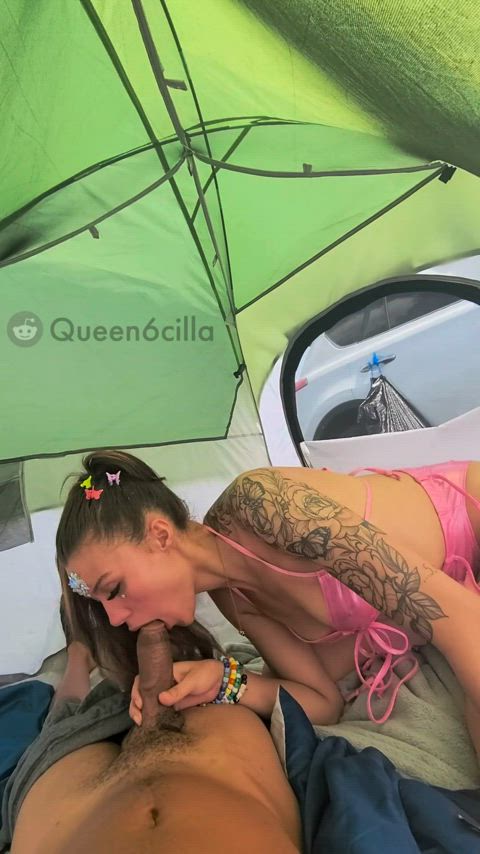 Couldn't resist bringing this dick back to my camp - free porn video