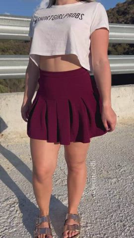 I shot the clip on Friday after school. Yes I had nothing under the whole day. - free porn video