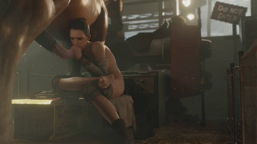 Rey and Horse (ZMSFM) [Star Wars] - free porn video