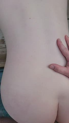 Getting my ass painted outside 💦👅 [M][F]24 - free porn video