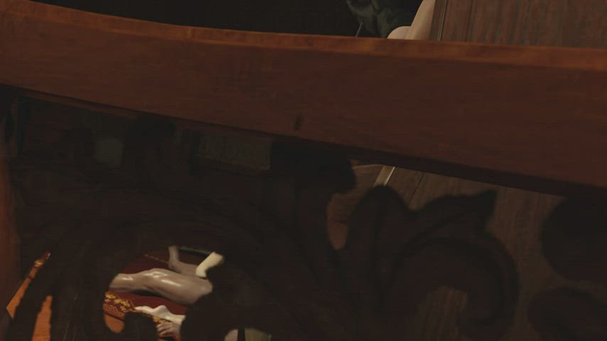 Alcina Dimitrescu watching Bela & Cassandra dominate Ethan (honta) [Resident Evil] - free porn video