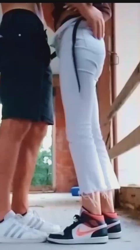 HARD TEASING UP in an ABANDONED HOUSE - free porn video