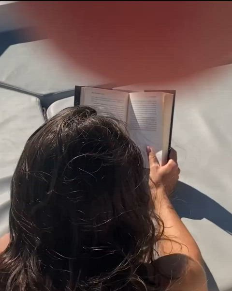 I wanted to read my book, but he wanted to fuck my ass 😏❤️ - free porn video