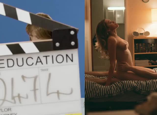 Gillian Anderson and Aimee Lou Woods two great scenes from the show 'Sex Education' - free porn video