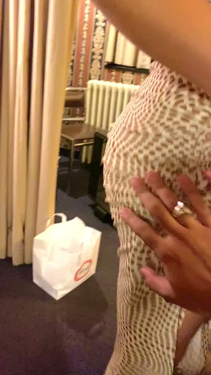 Wearing my favorite piece of jewelry to go out 🥰 - free porn video