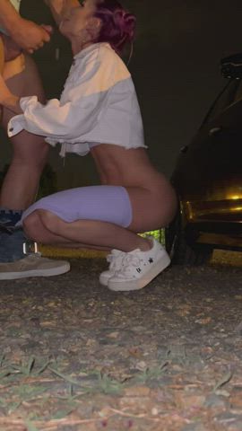 Used me in a parking lot and let him finish on my face … wait for the end 😉 - free porn video