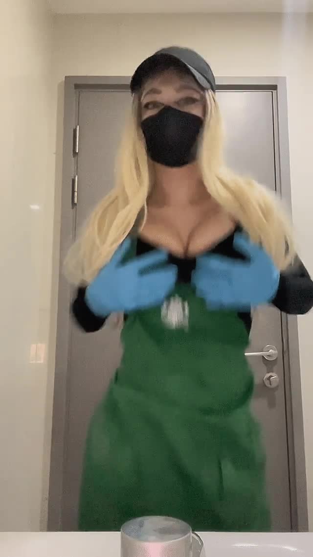Whether you asked for some retail worker boob bouncing today I’m giving it to you anyway - free porn video