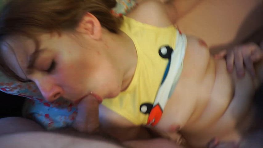 A sloppy blowjob for hubby as his friend takes care of my pussy - free porn video