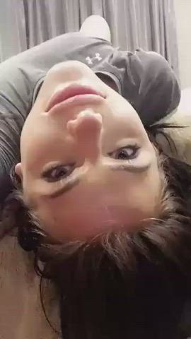 Casual throat poking - free porn video