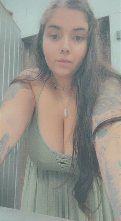 Wanna see what’s under my dress while I’m at work? 😉 - free porn video