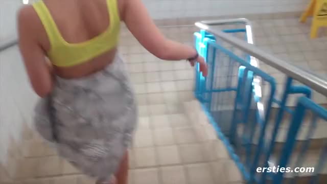 Playing at the public pool. - free porn video