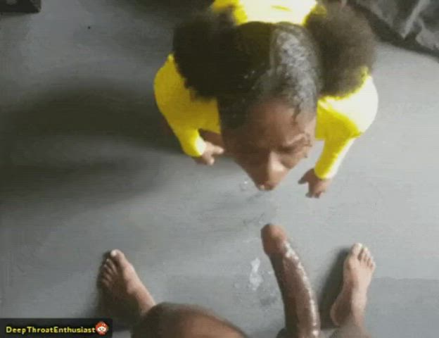 Deepthroat and Then Proceeds to Fuck Her - free porn video
