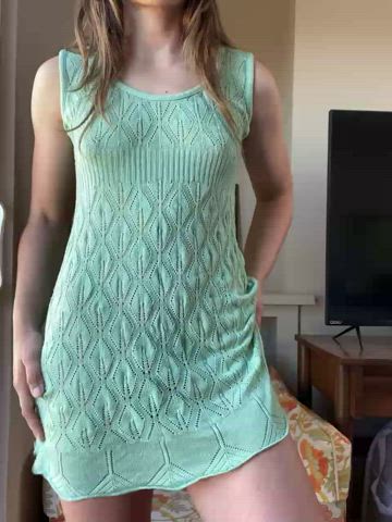 It should be illegal for me to wear panties in this dress - free porn video