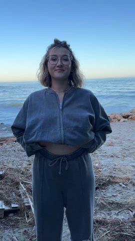 I was a little nervous as I displayed my breasts - free porn video