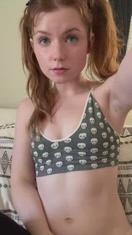 Titties aren’t much but I hope you think my pussy is cute 💕 - free porn video
