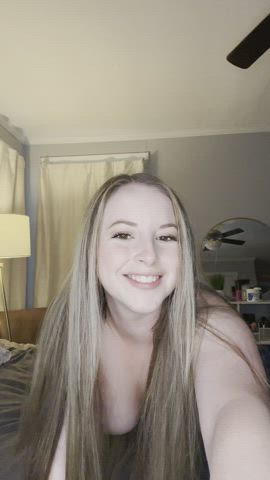 Can I have your cock in between my pale boobs when your wife is at work - free porn video