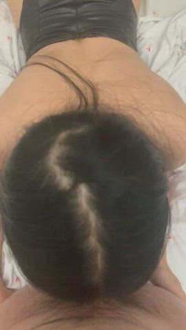 POV Asian bunny girl blowjob - free porn video