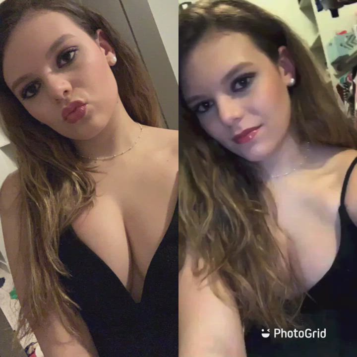 Since you guys liked her so much, here’s a face reveal/uncensored video of my 18 year old gf getting spitroasted - free porn video
