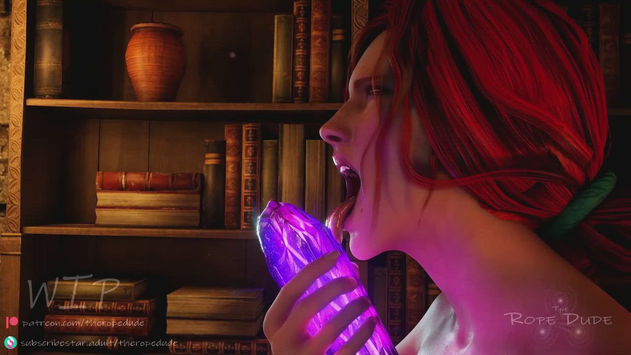 The Awakening Triss self forced (the rope dude) [the witcher] (Short Movie] - free porn video