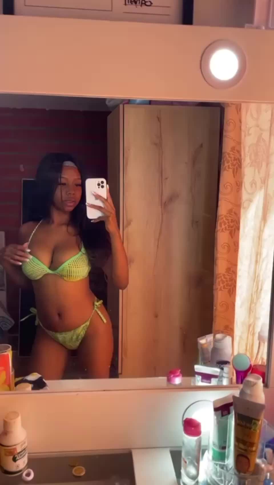 Say one word to describe my tits 😝 - free porn video