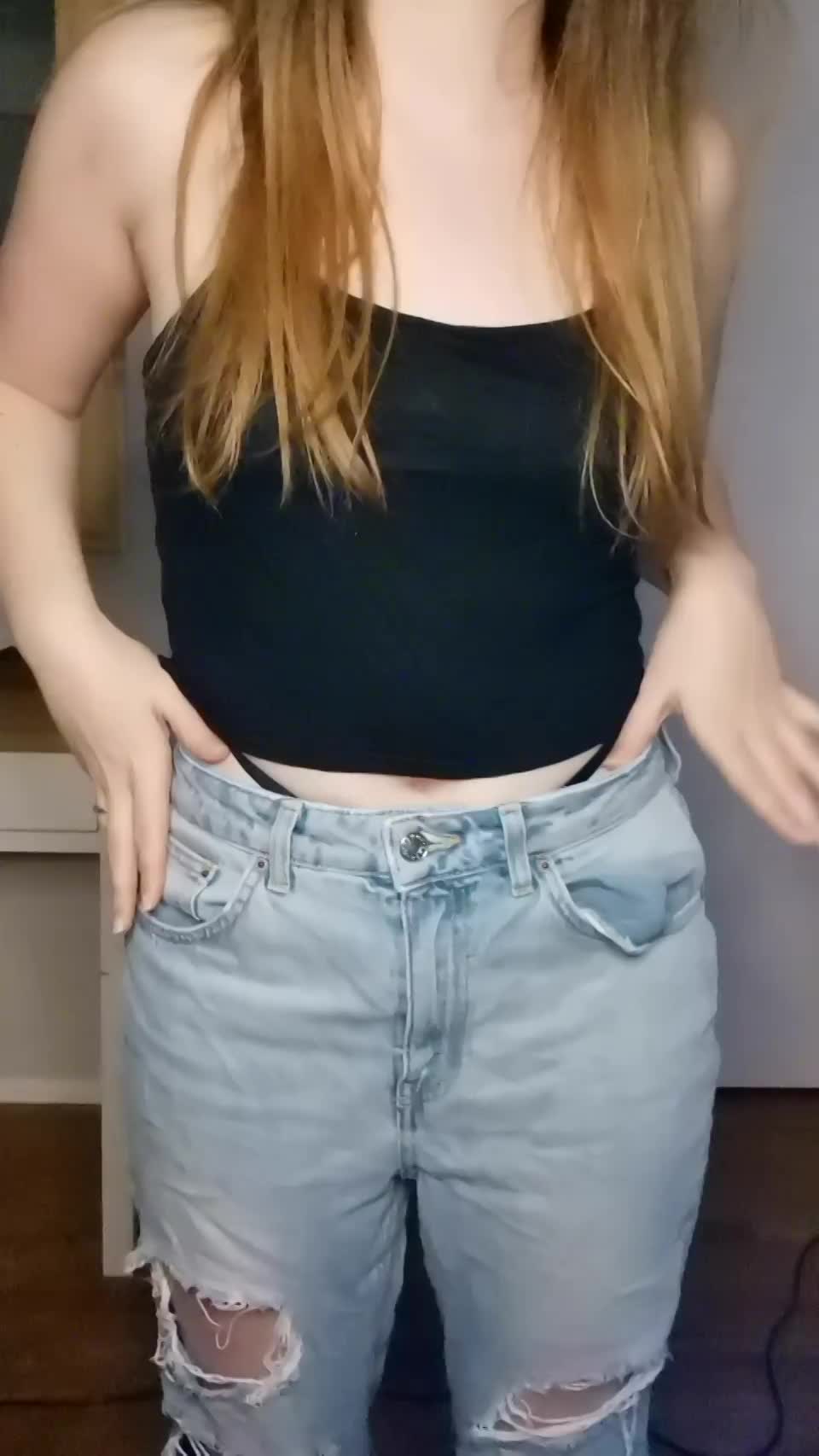 Do you like it when i show off my pale tits to you? - free porn video