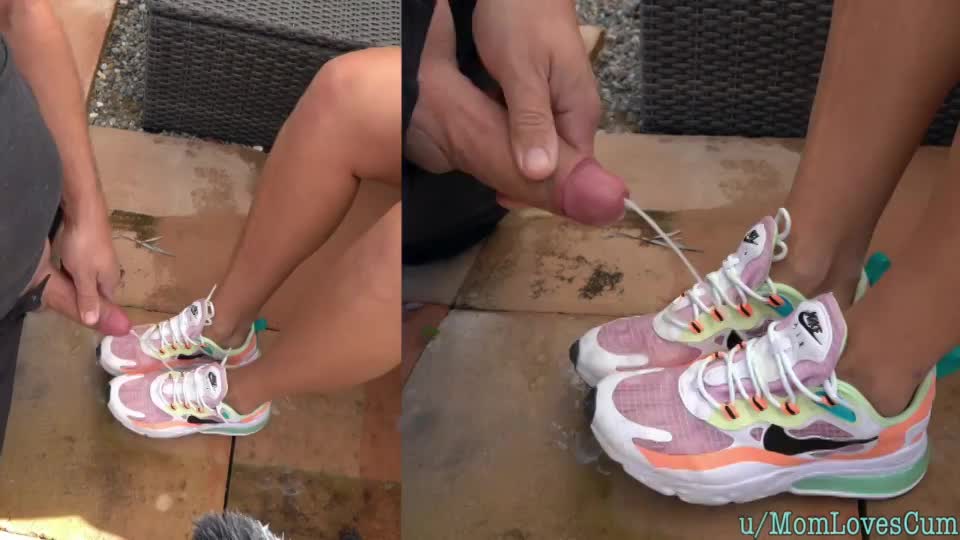cum on my sneakers - free porn video