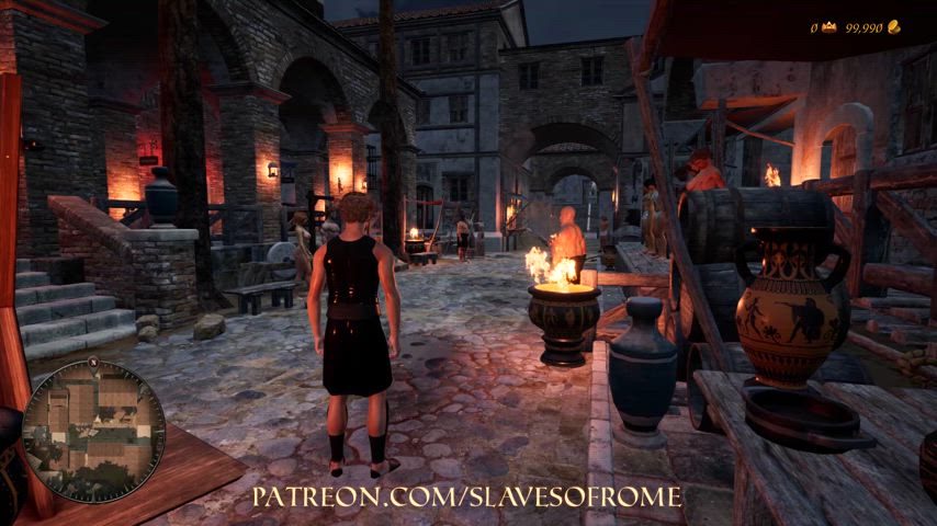 SLAVES OF ROME: Buying Slapper and Punishing Slave - free porn video