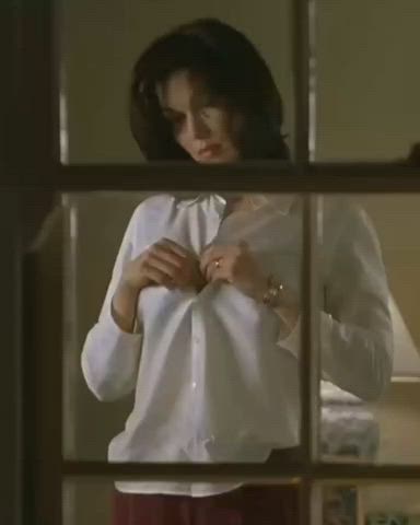 Hot girl next door Laura Harring loves you watching her strip every night. - free porn video