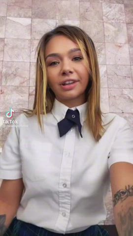 tiktoker takes her teacher's cum afterschool - free porn video
