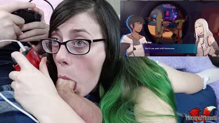 OC: My first ever co-op Let's Play, featuring the game Haven, and my BJ's! - free porn video