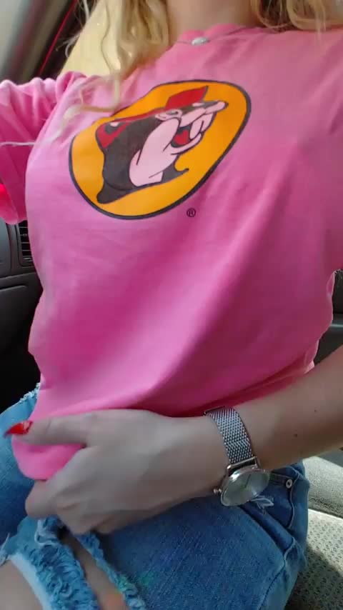 Showing off the beaver and the perky tits! - free porn video