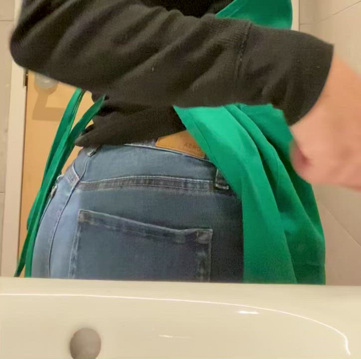 Will you lick my asshole in my work bathroom? 🤤😈 - free porn video