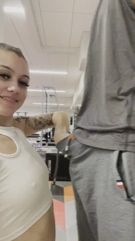 Had to finish my workout with some neck exercises [gif] - free porn video