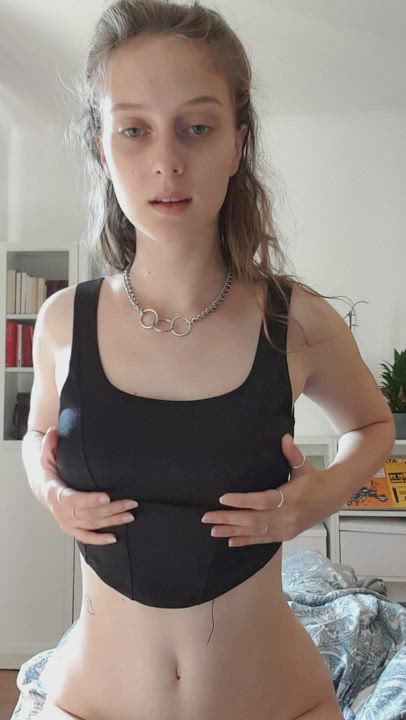 [OC] Hope you like my pale boobs :P - free porn video