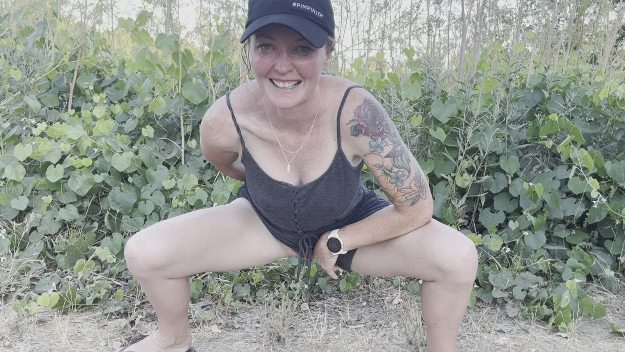 Almost caught multiple times as people walked by as I flash. It was a very busy party at the river :) [GIF] - free porn video