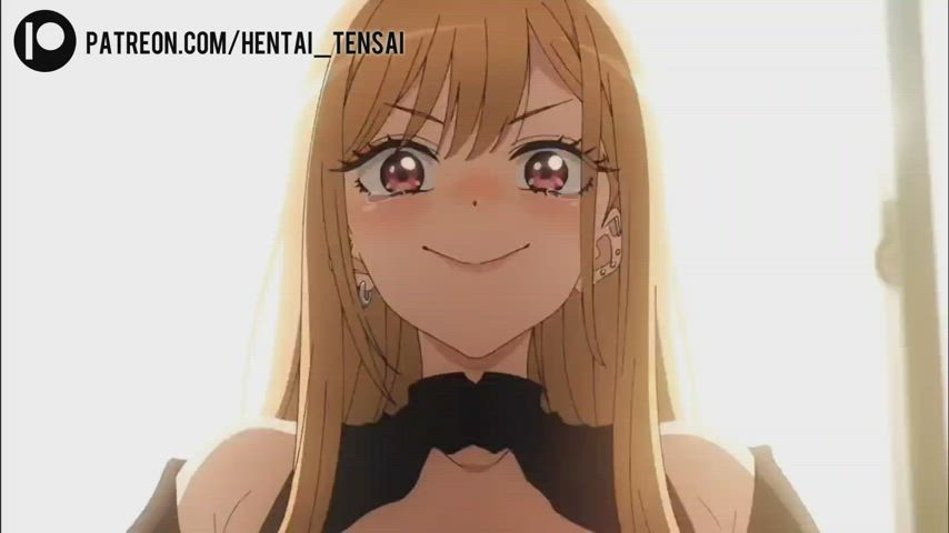 Quick! Take a peek at Marin's Pussy! (hentai_tensai) [My Dress-Up Darling] - free porn video