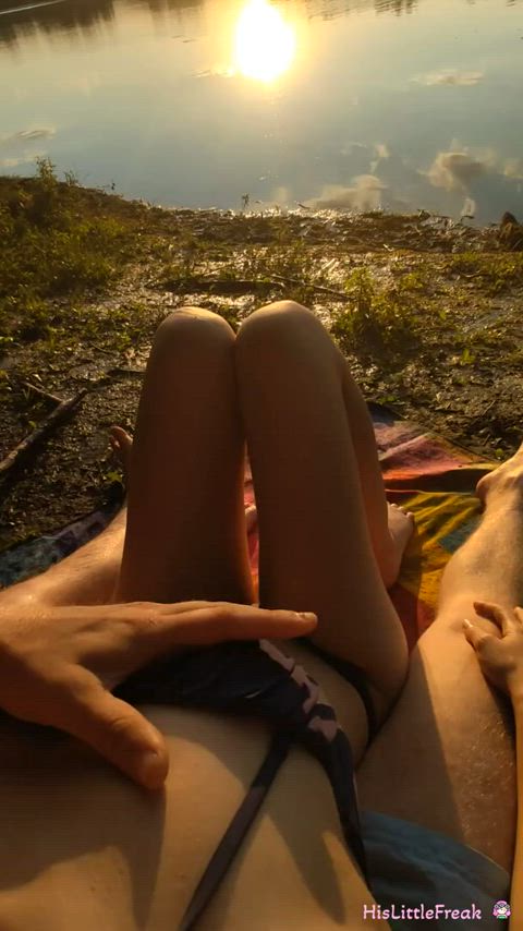 Something innocent for a change, had some fun at the river the other day 🤭 - free porn video