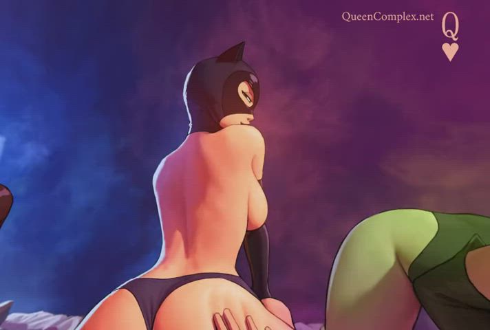 360 VR gangbang with Catwoman, Poison Ivy, Batgirl & Harley Quinn (QueenComplex) [Batman, DC] - free porn video