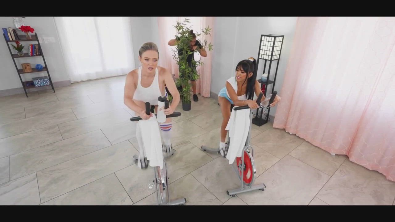 Dee Williams and Ember Snow - Fucking The Spinning Teacher - free porn video