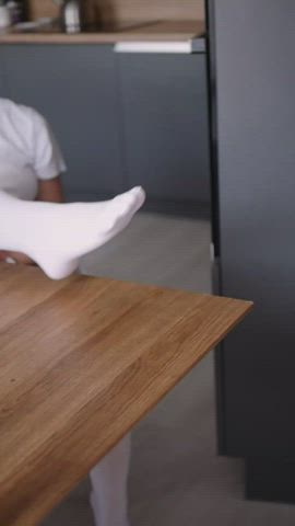 My 2004 soft soles getting completely covered as I am giving him a countdown💦 - free porn video