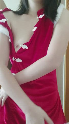 My pale body is ready to be unwrapped for Christmas... - free porn video