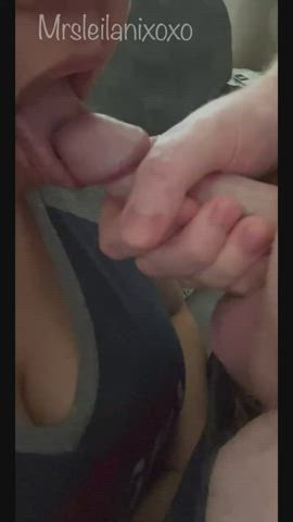 My husband bet a blowjob from me if our team lost to a friend’s team. Our team lost but I sure didn’t! 😈 - free porn video