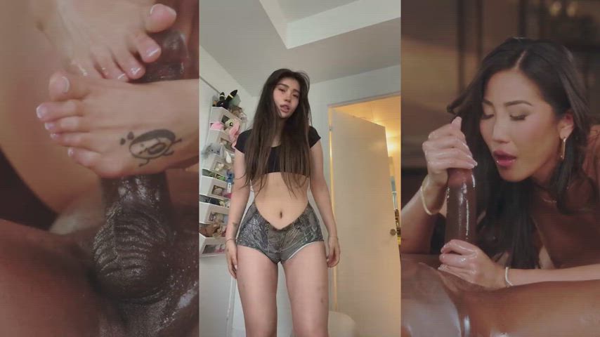 Asian BBC TRIGGER Splitscreen - free porn video