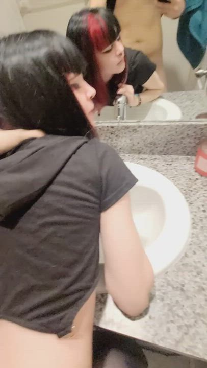 19 y/o goth girl 🖤🦇 I love getting fucked in different spots 🤪💦 - free porn video