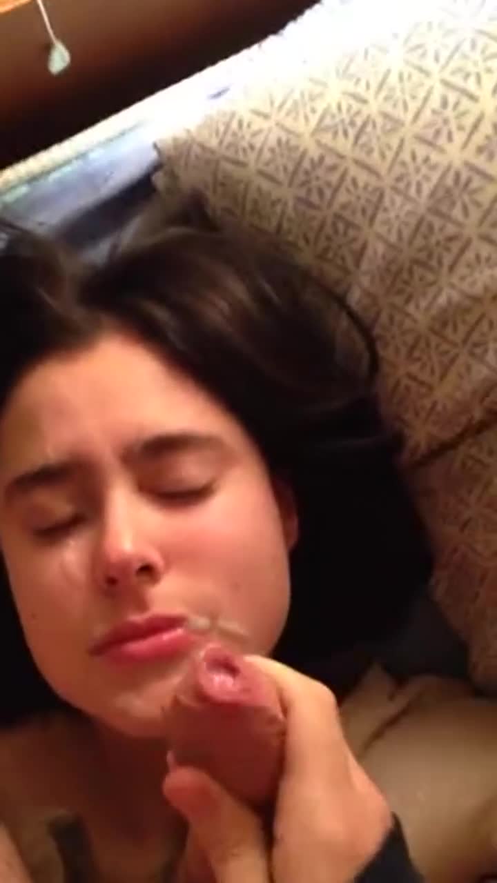Cumshot Facial For Cute Little Sister - free porn video