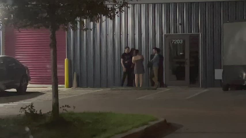 She wanted to suck Dick so bad she found some random guys outside a warehouse - free porn video