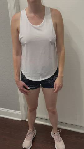 Feeling good after my workout and wanted show you my tits - free porn video