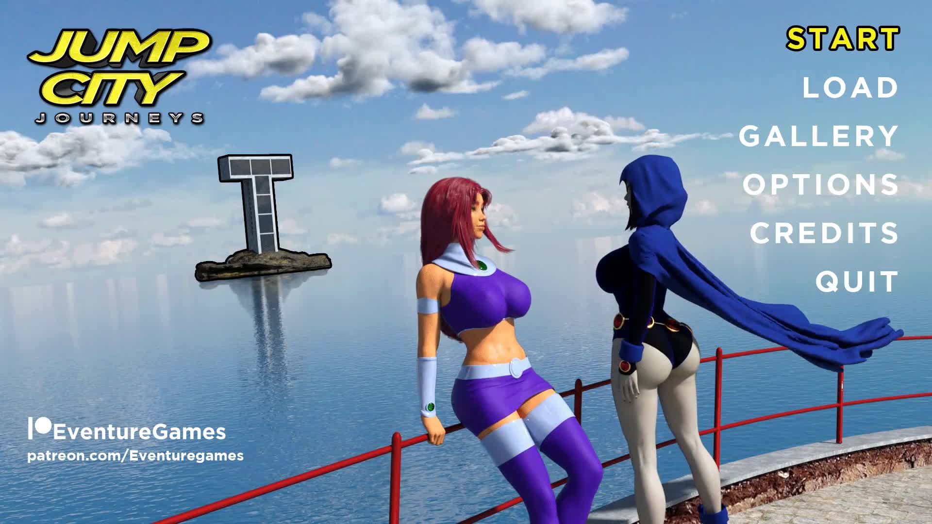 Raven & Starfire - Jump City Journeys - Ren'Py VN Coming Soon! (Eventure Games)[Teen Titans] - free porn video